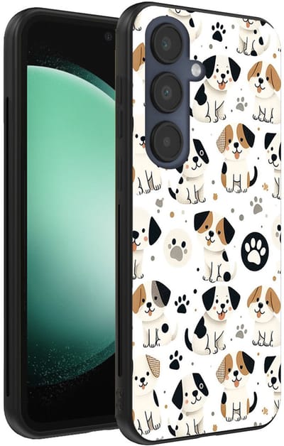 Smartphonica Telefoonhoesje Geschikt voor Samsung Galaxy S23 FE met honden opdruk - TPU backcover case dog design geschikt voor Samsung Galaxy S23 FE