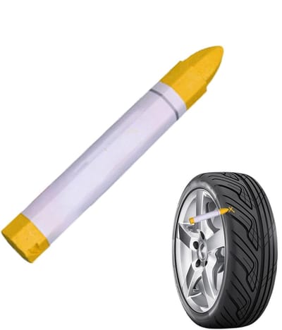 Bandenverfpen - Autobanden marker - Bandendetails aanbrengen - Weerbestendige inkt - 15 x 3 x 3 cm - Wit