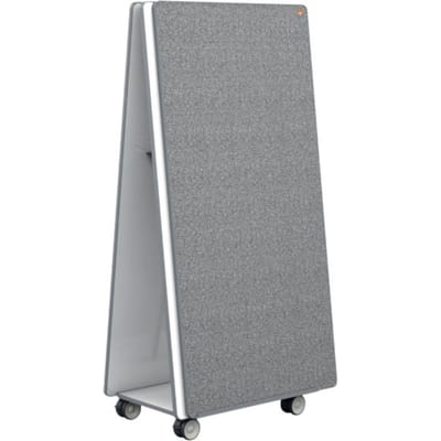Nobo Move & Meet Mobile Whiteboard & Noteboard Systeem, 2 whiteboards, 2 noteborden, 900 x 1800 mm, magnetisch, verrijdbaar