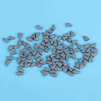 Zachte Decoratieve Klauwbeschermers voor Honden - 100 Stuks Bescherming voor Meubels - Verkrijgbaar in Maten XS/M/L en Kleuren Blauw/Grijs, Ideaal voor Krabpreventie en Pootbescherming