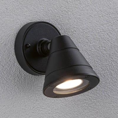 Wandarmaturen voor buiten Trian zeewater bestendig IP44 rond 100x130 mm max. 35W 230V Antraciet Aluminium