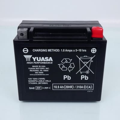 Batterie SLA Yuasa pour Moto INDIAN 1250 Scout 2025 Neuf