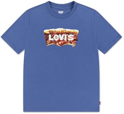 Levi´s ® Kids Batwing Slice T-shirt Met Korte Mouwen Blauw 2 Years Jongens