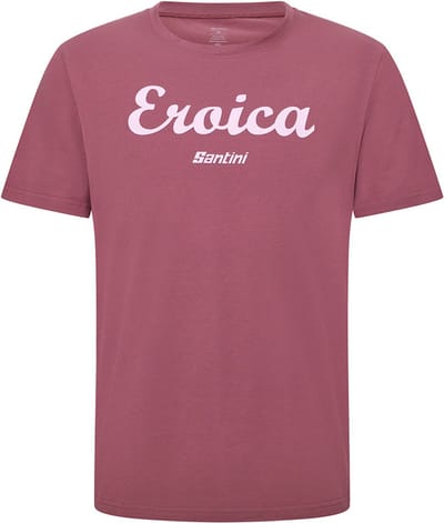 Santini Eroica Strada T-shirt Met Korte Mouwen Roze S