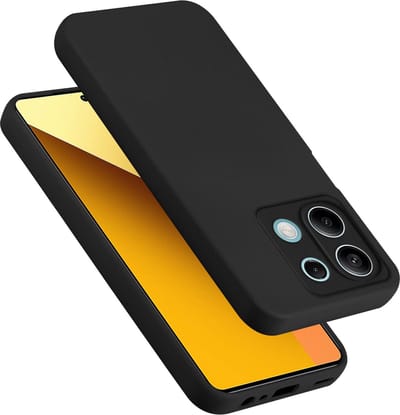 Cadorabo Hoesje geschikt voor Redmi Note 13 5G Global in LIQUID ZWART - Beschermhoes gemaakt van flexibel TPU silicone Case Cover