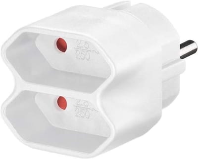 Dubbele Stopcontactadapter voor Europese Stekkers