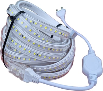 Lichtslang plat daglichtwit - 6500K - 5 meter | 230V AC - 120 LED's/m | sproeidicht IP65