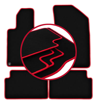 CARLUX-RED automatten voor: Peugeot 508 I sedan, stationwagen, SW, RXH (2010-2018)