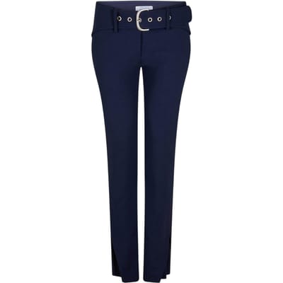 Off White Dames/Dames Reguliere Broek (Kobaltblauw)