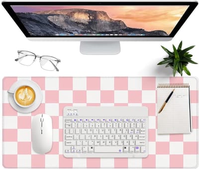 Grote Antislip Waterdichte Muismat 80x40cm voor Kantoor en Gaming, XL Bureaulegger met PU-lederen Bescherming, Ideaal voor Toetsenbord en Laptop