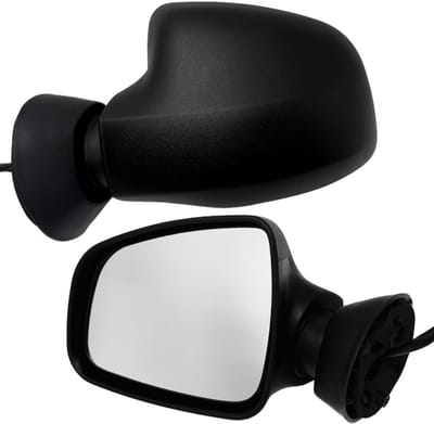 BILMAX Linker Buitenspiegel Vervanging voor Dacia Logan / Dacia Sandero 2008–2012 Elektrisch Verstelbaar, Zwart, 5-Pins (Bestuurderszijde)
