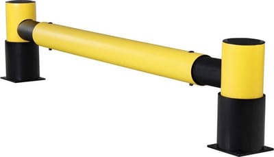 Rekbescherming - Geel/Zwart - 2538 mm (B) x 500 mm (H) - Flexibele kunststof - d-flexx - Golf