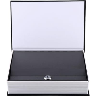 Creatief Engels Woordenboek Kluis Geld Sieraden Collectie Opbergkoffer met 2 Sleutels (Midden) white