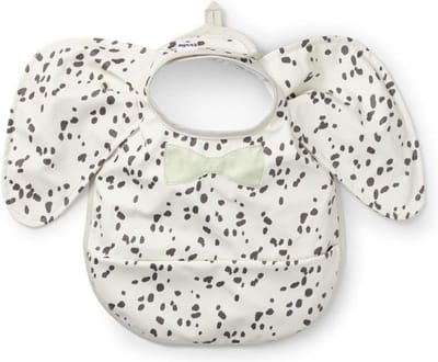 Elodie Slabbetje met opvangbakje - Slabbetjes - Slabbertjes Baby - Slab - Dalmatian Dots