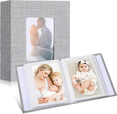 Fotoalbum voor 4x6 foto's, 100 pagina's voor 200 foto's, zuurvrije bladen, ideaal voor familieherinneringen en speciale gelegenheden