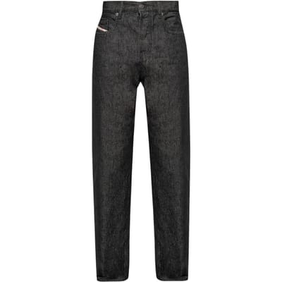 Diesel Heren D-Viker Katoenen Jeans (Zwart)