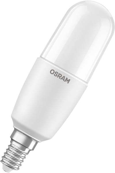 OSRAM LED Classic Stick lamp 9,5W 827, 2700K warm wit, E14, mat, 1055 lm, 15.000u, voor woonruimtes