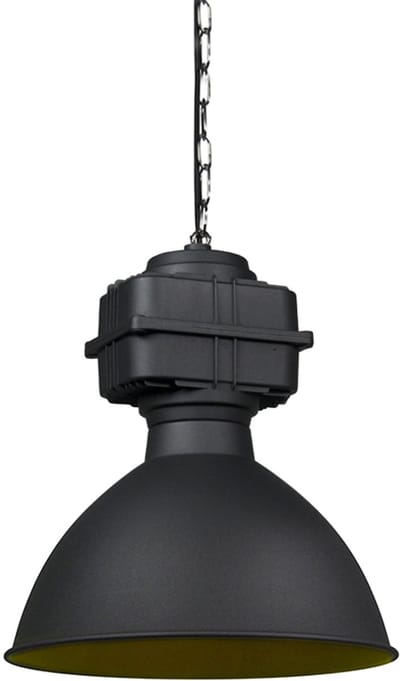 QAZQA sicko - Moderne LED Smart Hanglamp incl. wifi - 1 lichts - Ø 38.5 cm - Zwart - Industrieel - Woonkamer | Slaapkamer | Keuken