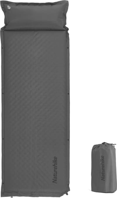 Zelfopblazende slaapmatten met hoofdkussen, 3 cm, 6 cm dik, duurzame campingmatras, combineerbare dubbele isomat voor rugzakreizen, tenten, wandelen, auto's, winterslaapmat