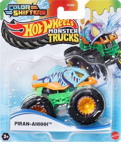 Hot Wheels Monster Trucks COLOR SHIFTERS PIRAN-AHHH vehicle