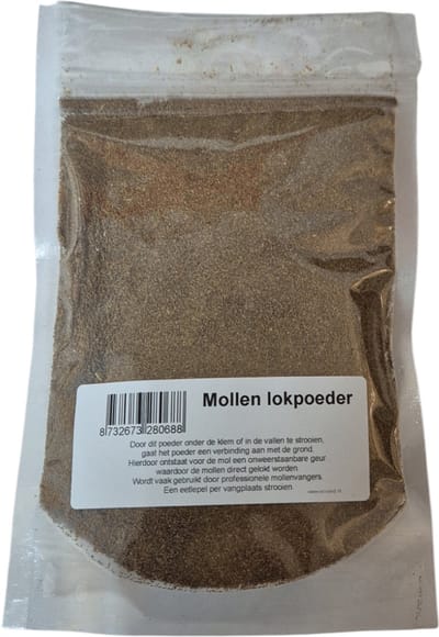Mollen lokpoeder - Mollen - Mollen vangen - Mollen lokmiddel