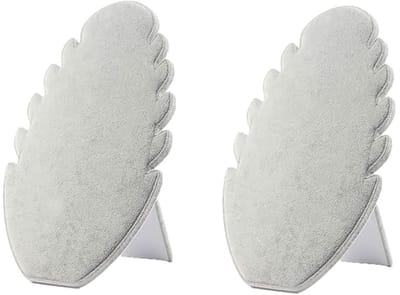 Dailygoody - Acrylic Fluwelen halskettinghouders - Sieradenstandaard voor tentoonstellingen - Grijs - Organizer voor sieraden - 2 stuks