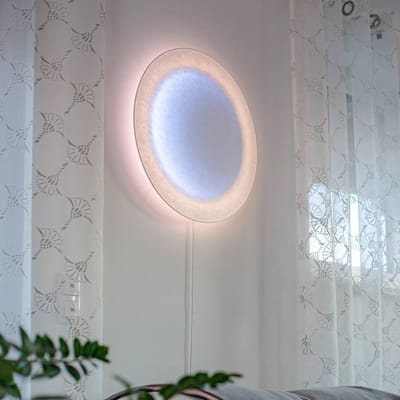 Ingo Maurer MOODMOON LED-wandlamp, RGBW, rond