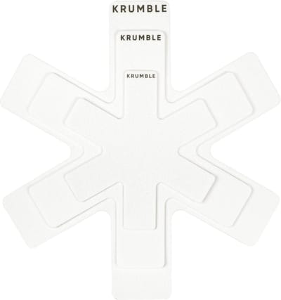 Krumble Panbeschermers set van 3 stuks - Diameter 20, 30 en 38 cm - Pannenbescherming voor stapelen - Voor tussen de pannen - Wit
