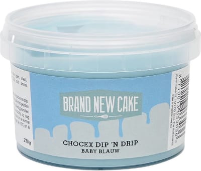 BrandNewCake® Chocex Dip 'n Drip Baby Blauw 270gr - Cake Drip - Taartdecoratie - Taartversiering