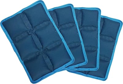 Koelelementen Voedselblikjes - Herbruikbare Gel - Maaltijden Koel Houden - Langdurige Koelte - 4 Stuks - Blauw
