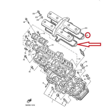Joint de cache culbuteur pour moto Yamaha Yzf 1000 R ThunderAce 4SV1119301 Neuf