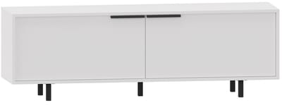 Alberto-Tv-meubel - 2-kleppen - Wit