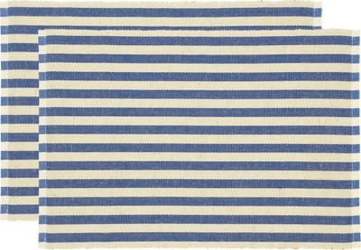 Södahl Statement Stripe Placemat 33 x 48 cm 2 stuks Blue