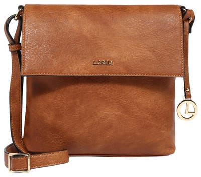 L.CREDI Schoudertas Jana Crossbody Bag Cognac Lichtbruin