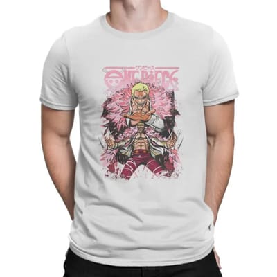 Eendelig heren T-shirt Japanse Anime Nieuwigheid T-shirt Korte mouw Crewneck T-shirts Pure verjaardagscadeaukleding 6XL white