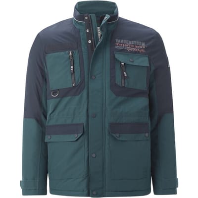 Jan Vanderstorm herren Outdoorjack - 54 - petrol - Plus Size