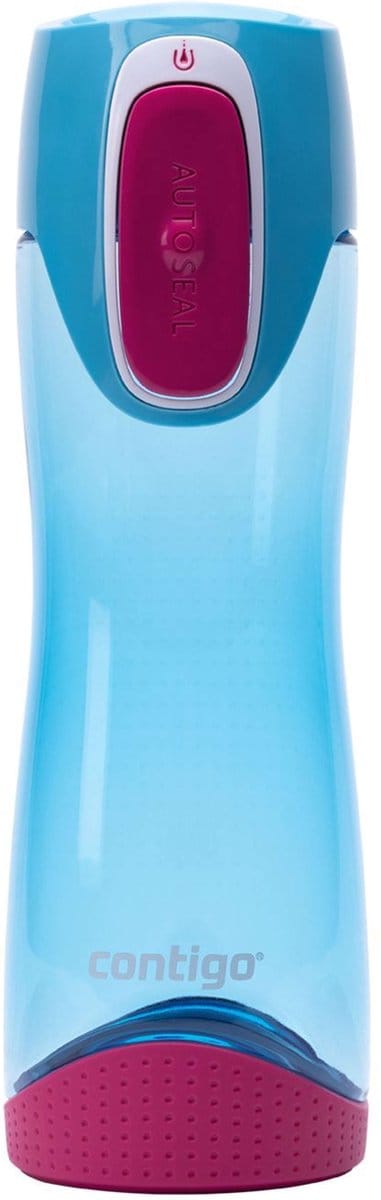 Contigo Swish Autoseal drinkfles kinderen, waterfles vrij van schadelijke stoffen & BPA, 100% lekvrij, vaatwasserbestendig, ideaal voor kinderdagverblijf, kleuterschool, school en sport, 500ml | Sky Blue
