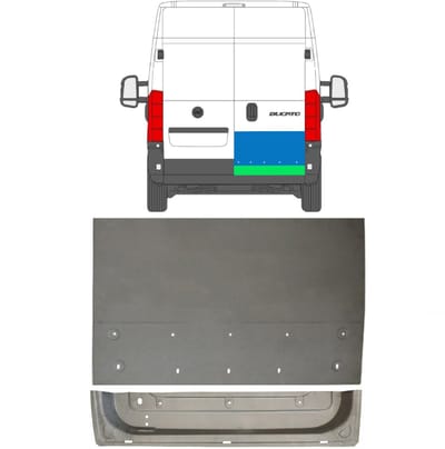 Reparatie plaatwerk achterste deuren voor Citroen Jumper 2006-2025 / Rechts
