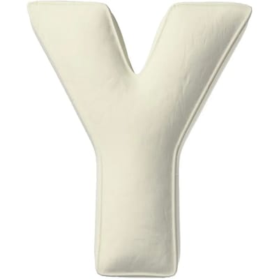 Kussen letter y Yellow Tipi Posh Velvet