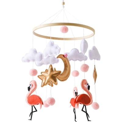 Baby Mobiel Houten Bedbel Baby Rammelaars Zacht Vilt Cartoon Beer Speelgoed Hanger Baby Mobiel Bedbel Houten Speelgoed Beugel Kinder Cadeaus