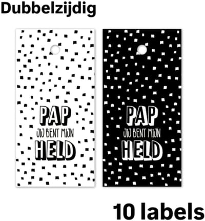 10x cadeaulabel PAP jij bent mijn HELD - vaderdag - papadag - leuk inpakken - vader - papa - naamkaartje - cadeautag - hangtag - cadeauhanger - leuk inpakken - naamlabel - cadeauversiering -