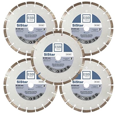 Professionele diamantdoorslijpschijven voor beton Ø 230 mm - 3x set bij ESD Tools