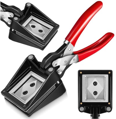 Pasfoto Snijder - ID Stansmachine - Documenten Maken - Roestvrij Staal - 35x45mm - Rood