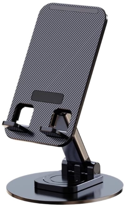 Oneay 1 Pack - Telefoonstandaard, verstelbare hoek en hoogte, bureautelefoonstandaard, opvouwbare bureautelefoonstandaard met siliconen pad, compatibel met alle telefoons.