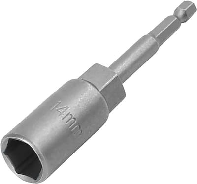 Nut Driver Socket 80MM - 1/4" Hex Shank Bit voor Boren, Moeren en Impact Socket Adapter - 17mm, Duurzaam en Efficiënt Gebruik