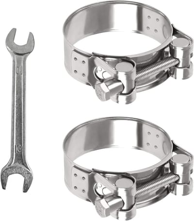 Duurzame RVS Hinge Rod Klemmen voor Uitlaat, Slang- en Motoruitlaatverbindingen, Universele Klemmen (48-51mm)