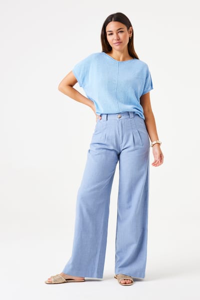 Garcia Ladies Pants Lt. Chambray Taglia: XL | Pantaloni Outlet | Donna