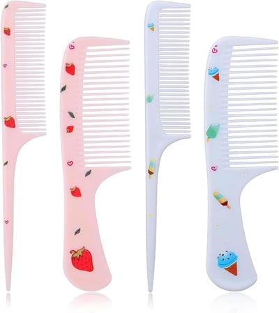 Set van 4 Baby Haarborstels en Kammen, Lichtgewicht Haaraccessoires voor Kinderen, Ideaal voor Styling en Verzorging van Babyhaar