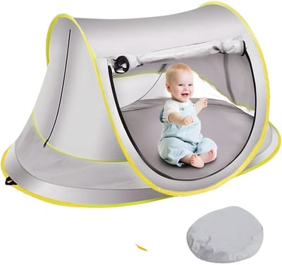 DnA® Campingbedje - Campingbedje - Reisbedje - Reisbedje Baby - Grijs - 65cm x 45cm x 100cm