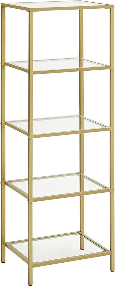 DailySupplies Badkamerkast- Badkamerkasten Hoog - Vakkenkast - Goud